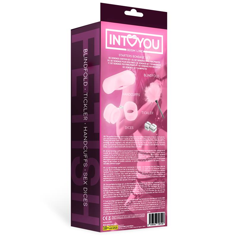 Kit De Bondage Para Principiantes Starters 4 Piezas Rosa