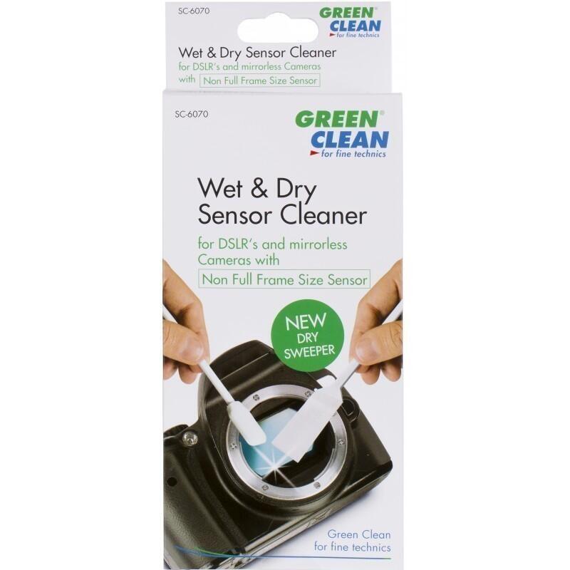 Kit De Limpieza Del Sensor Green Clean Con Hisopo De Espuma Húmeda Y Barredora En Seco (Sc-6070)