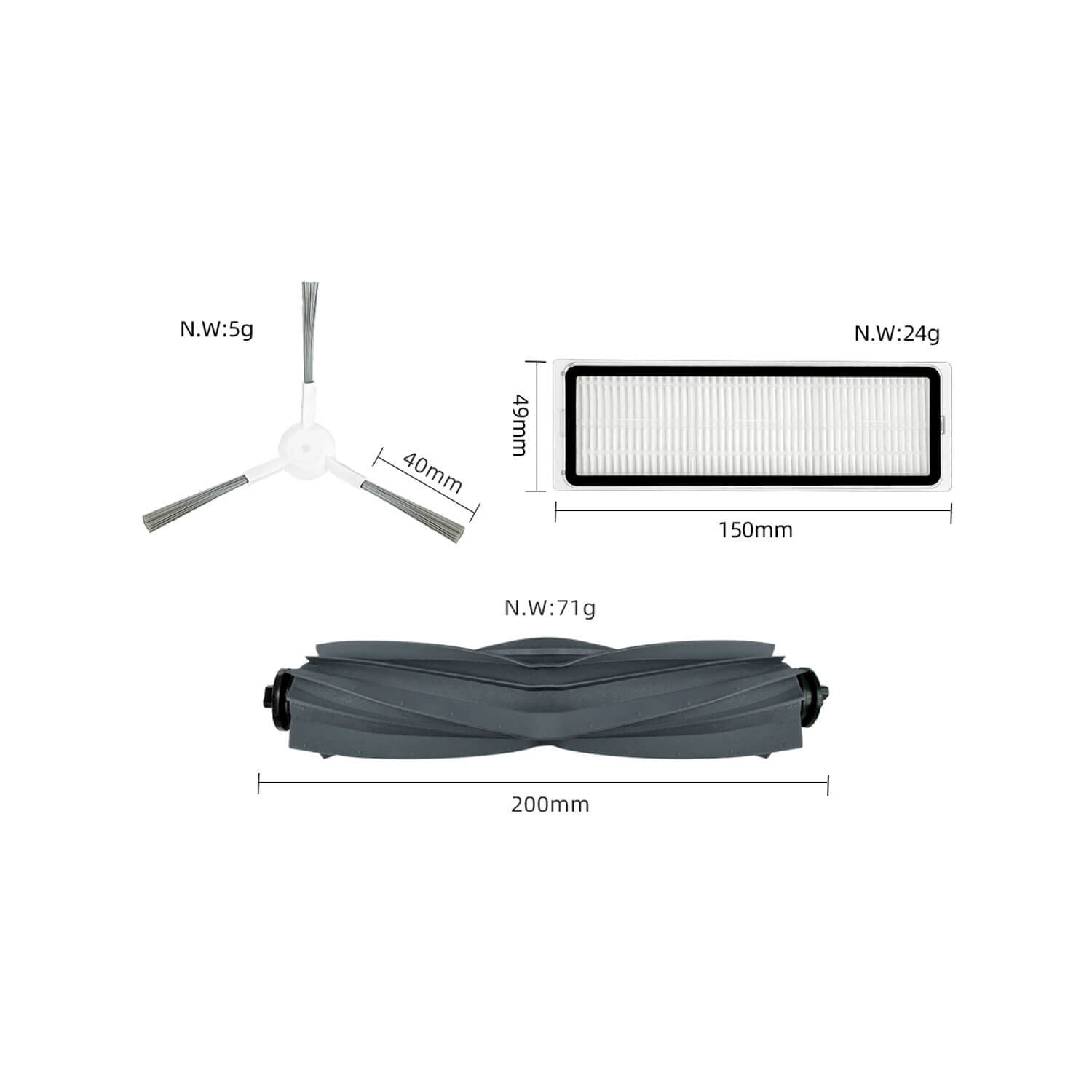 Kit De Recambios Para Aspiradora Dreame Mova S10 Plus