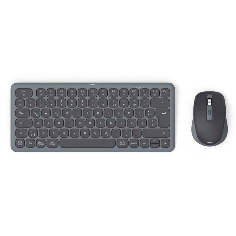 Kit De Teclado Y Ratón Wkm-500 Negro-Gris