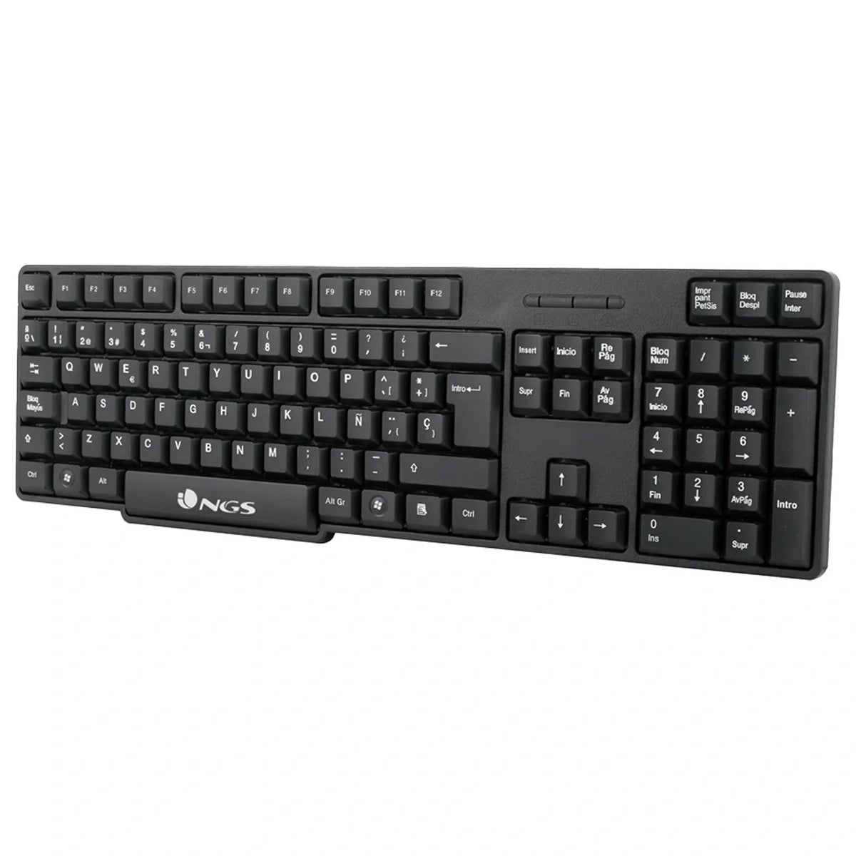Kit Inalámbrico De Teclado Y Ratón En Negro Ngs ‎Ngs-Keyboard-0358