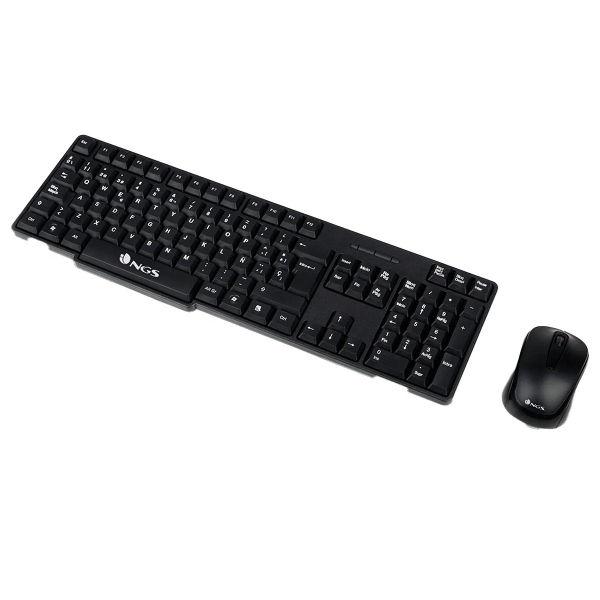 Kit Inalámbrico De Teclado Y Ratón En Negro Ngs ‎Ngs-Keyboard-0358
