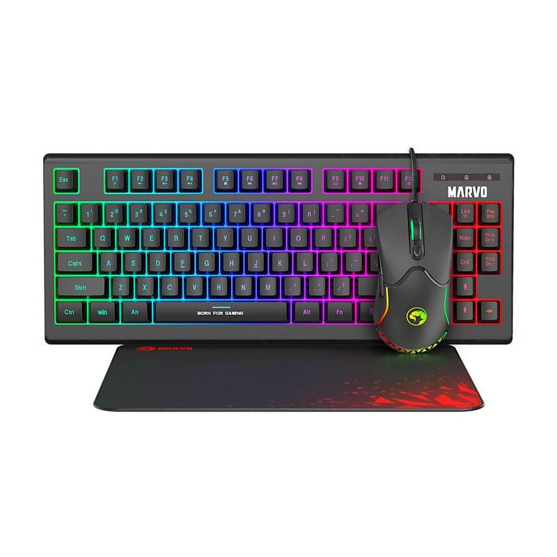 Kit Loot 30 Teclado, Alfombrilla, Ratón, Negra