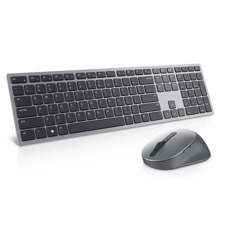 Kit Teclado (Ingles) Multimedia + Raton Inalámbrico Dell Km7321w Internacional De Ee. Uu. (Qwerty), Negro