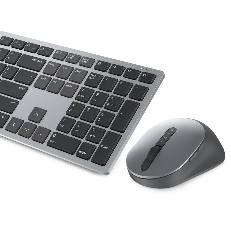 Kit Teclado (Ingles) Multimedia + Raton Inalámbrico Dell Km7321w Internacional De Ee. Uu. (Qwerty), Negro
