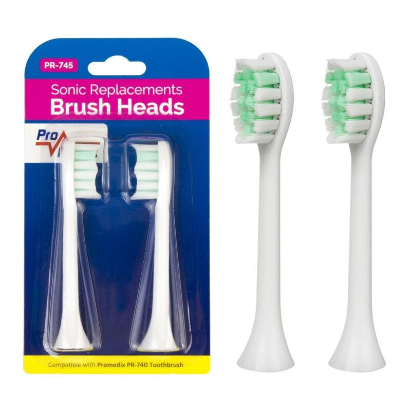 Kit Zapasowych Szczoteczek Promedix Pr-745 En 2szt Blanco