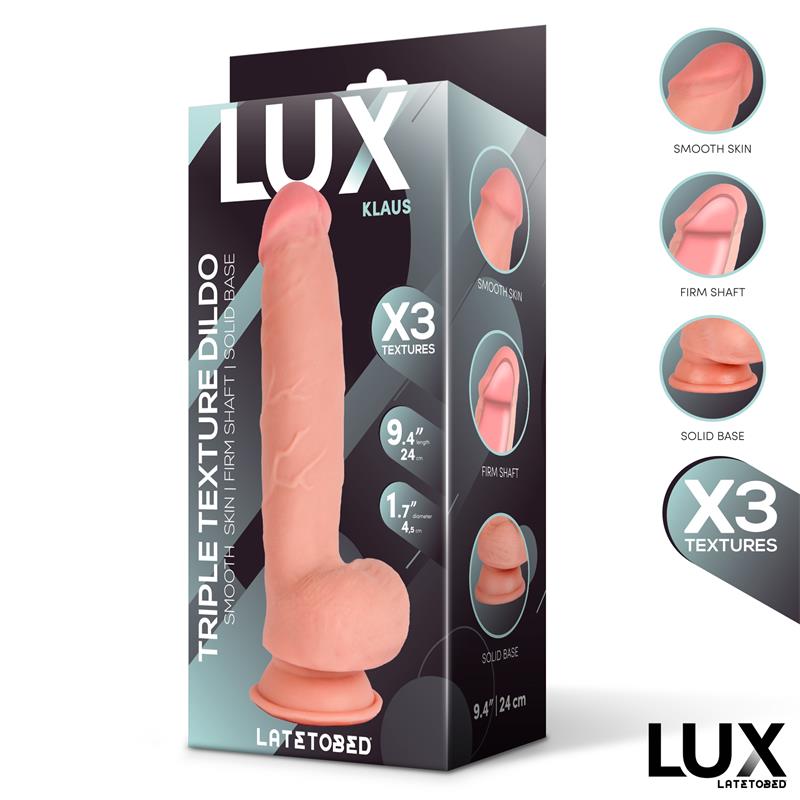 Klaus Dildo Triple Densidad Con Testículos 9.4