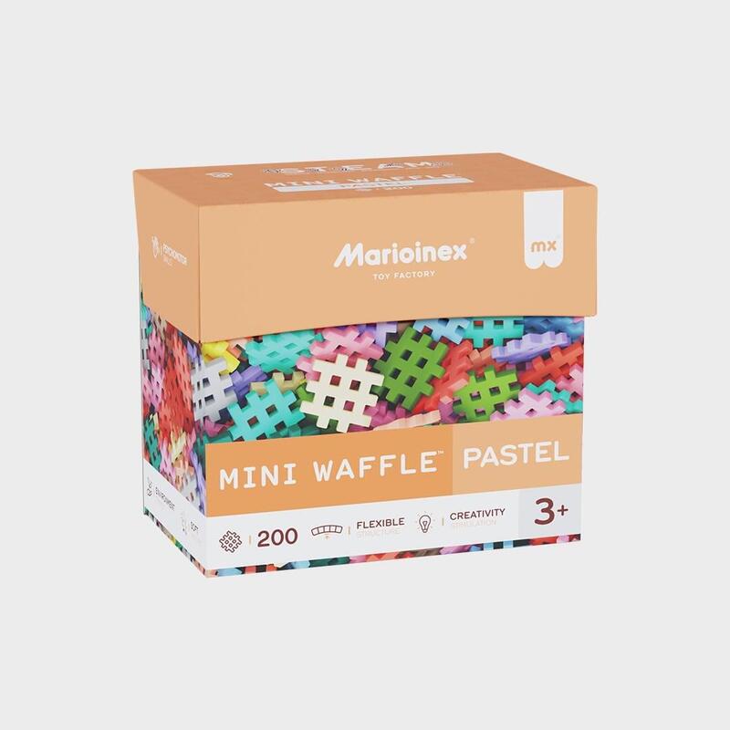 Klocki Konstrukcyjne Marioinex Mini Waffle, 200 Elementów Pastelowe