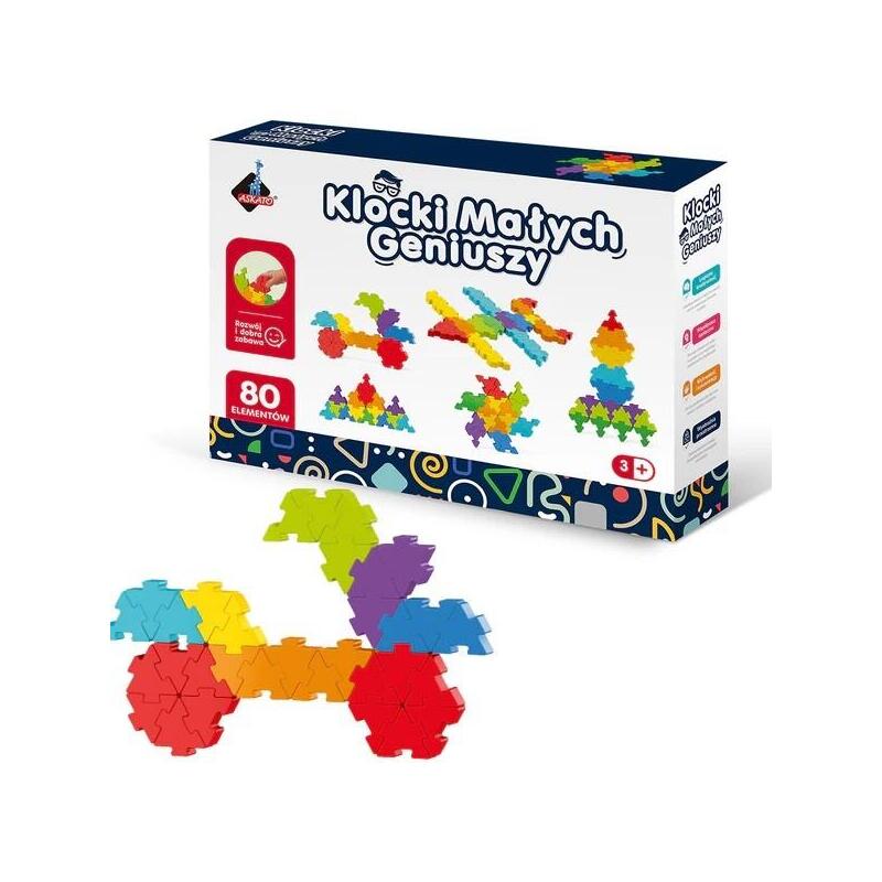 Klocki Malych Geniuszy - Puzzle 80 Elementów