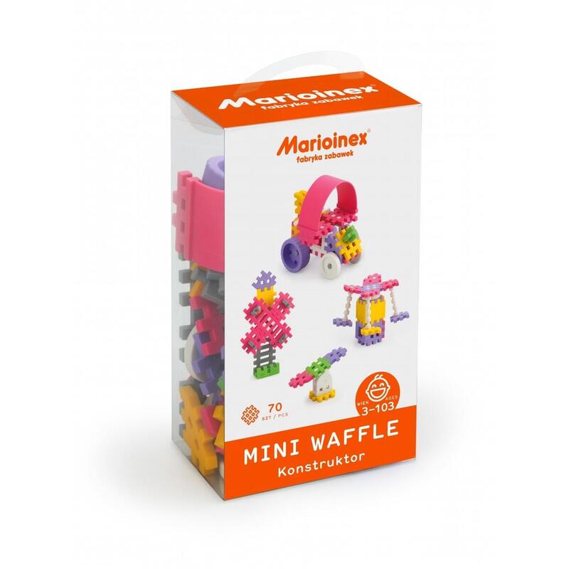 Klocki Waffle Mini 70 Sztuk Dziewczynka