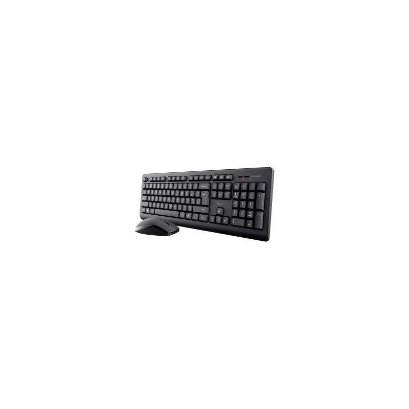 (Km0) Teclado Y Mouse Trust Wireless Primo Receptor Usb 25433 Cash30