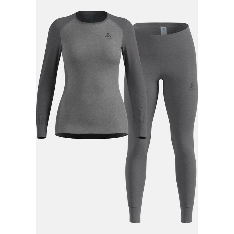 Komplet Bielizny Mujerej Odlo Set Active Warm Eco Special Set Roz. M Szary