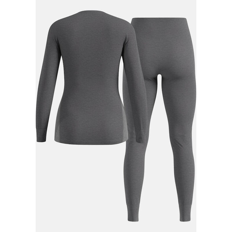 Komplet Bielizny Mujerej Odlo Set Active Warm Eco Special Set Roz. S Szary