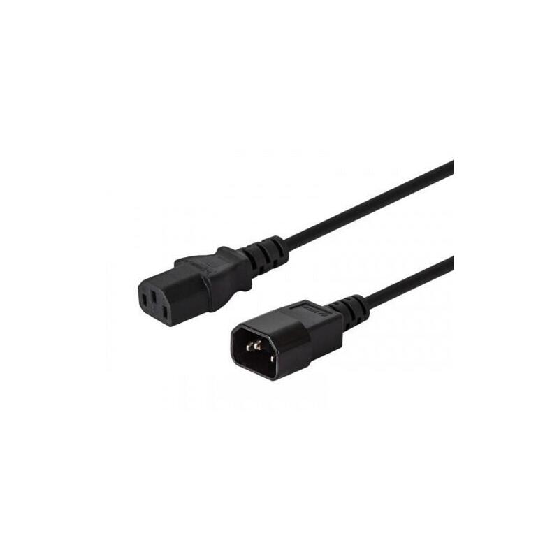 Komputerowy Przedluzacz Zasilajacy Iec: C14-C13, 1,2m, Wielopak 10 Szt., Cl-99