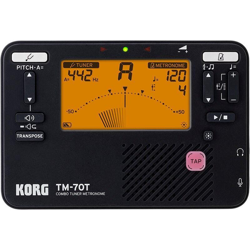 Korg Tm-70t - Afinador Con Metrónomo, Negro