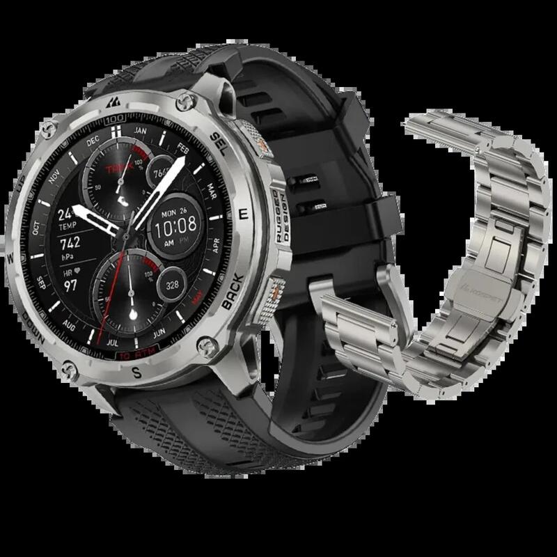 Kospet Tank T4 Special Edition Smartwatch 1,43" Amoled 15 Días Gps 10 Atm Silver - Desprecintado