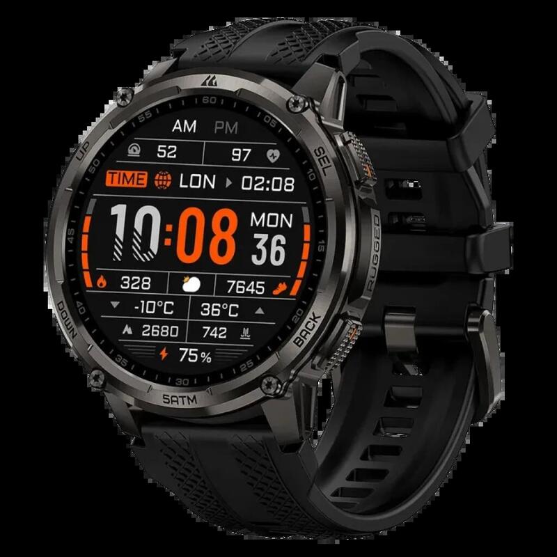 Kospet Tank T4c Negro Con Correa Negra Pantalla Amoled 1,5 Pulgadas Resistencia De 5 Atm - Reloj Inteligente - Desprecintado