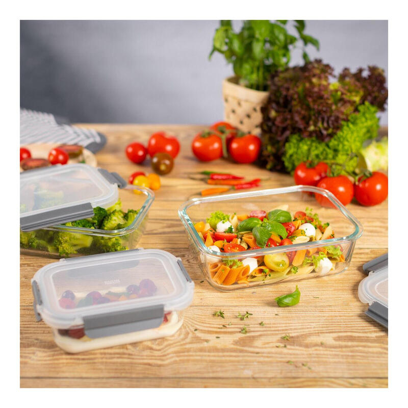 Kuhn Rikon Glasbehälter Set 3 Piezas 0.64 L/1.05 L/1.52 L