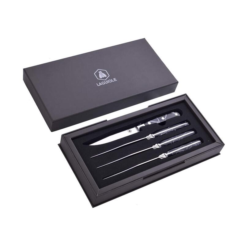 Laguiole Steakmesser-Set 4tlg. Con Harzgriff