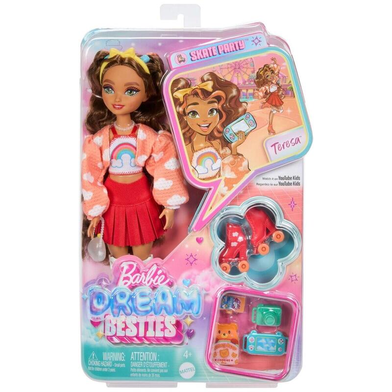 Lalka Barbie Dream Besties Modowa Teresa Na Wrotkach