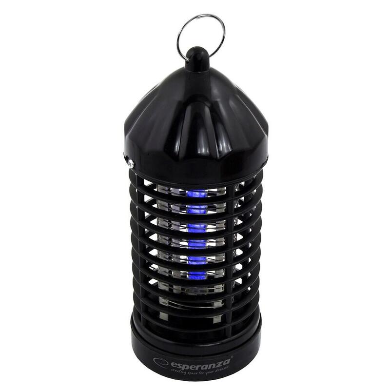 Lámpara Esperanza Ehq005 Uv Eléctrica Para Insectos Negra