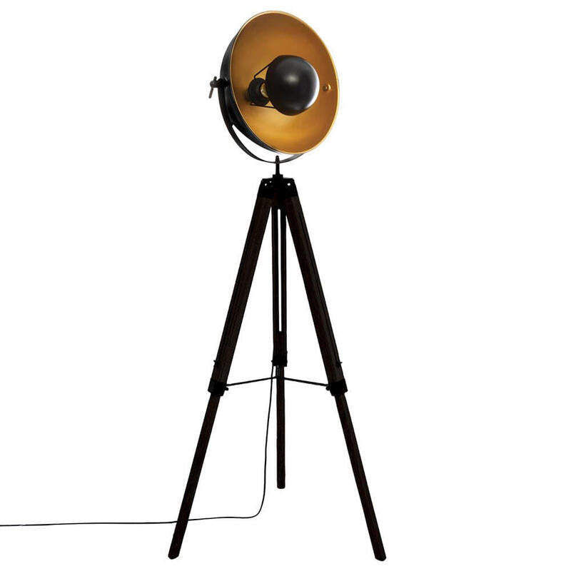 Lámpara Tripode Modelo 'Loft Lahti' Negro E27 156,5x65x57cm