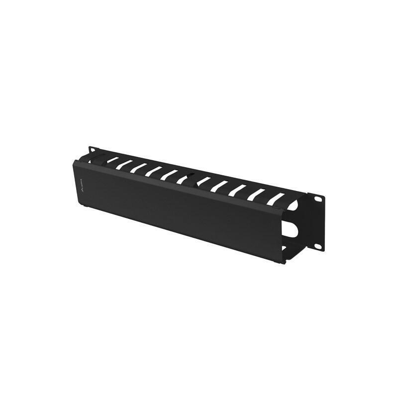 Lanberg 19" Organizador De Cables Metalico 2u Tipo A Negro