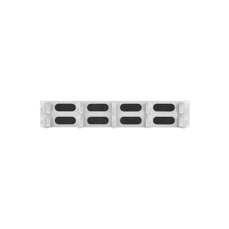 Lanberg Panel De Escobilla Para Gestión De Cables 19 "10 Anillos - Tipo B 2u Gris