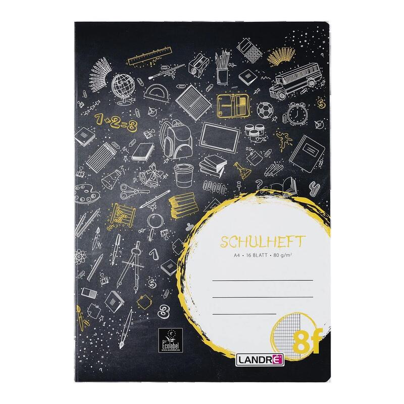 Landre Cuaderno Escolar A4 16 Hojas 80 G/Qm Lineatur 8f Rojo