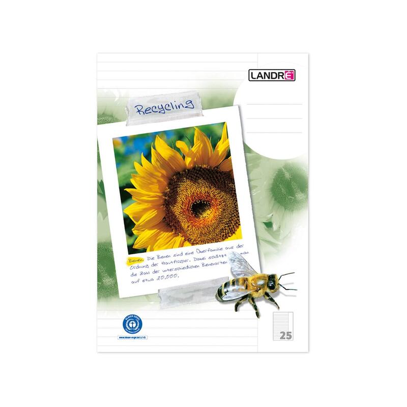 Landré Recycling - Cuaderno De Ejercicios - A4 (210 X 297 Mm)