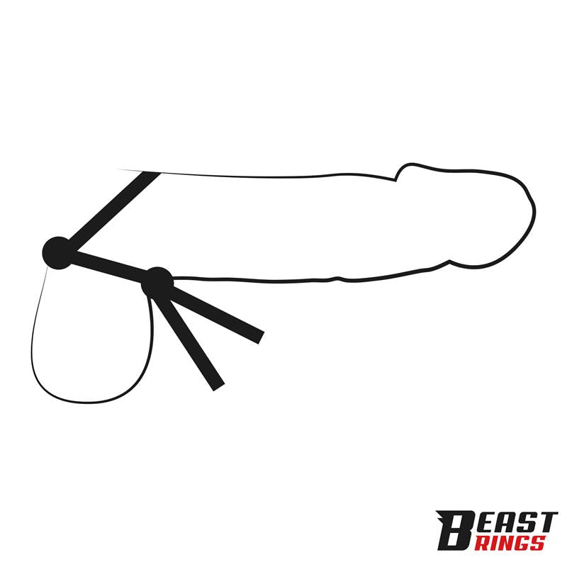 Lasso Anillo Para El Pene Silicona Ajustable