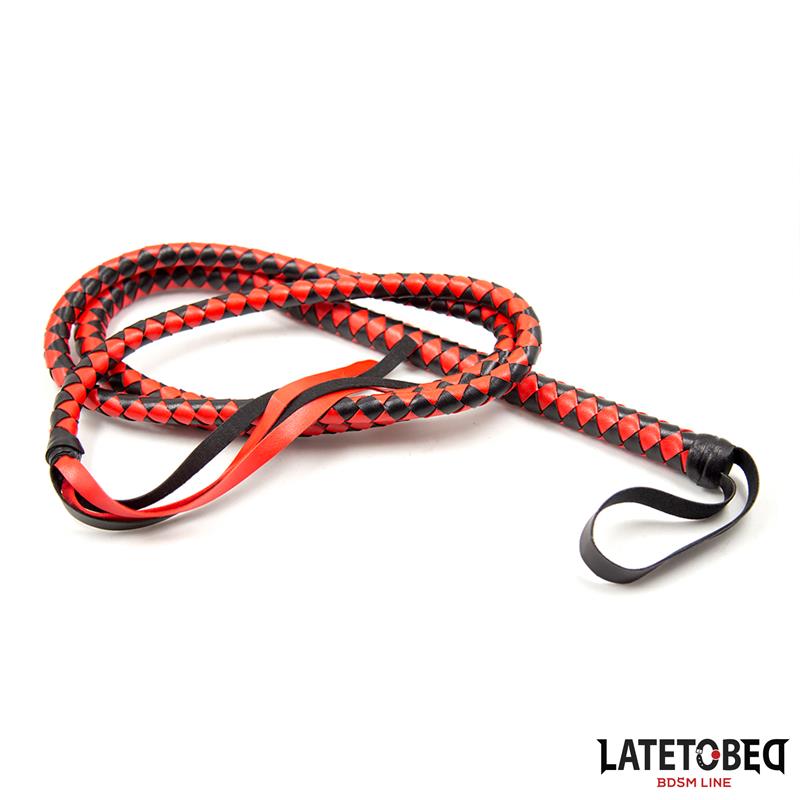Látigo Largo Rojo Y Negro 210cm