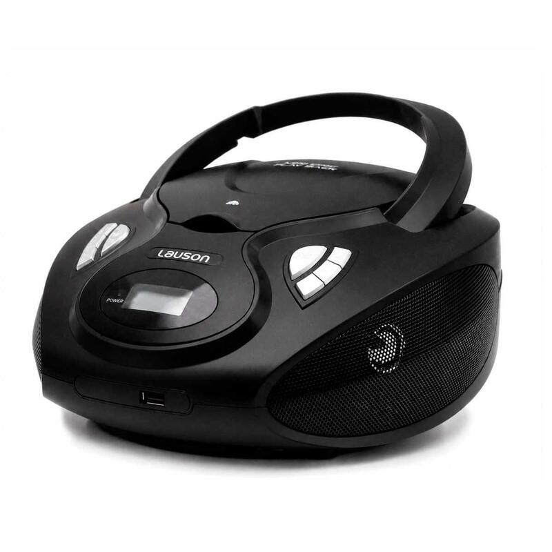 Lauson Cp735 Negro Reproductor Radio Cd Con Altavoces Incorporados