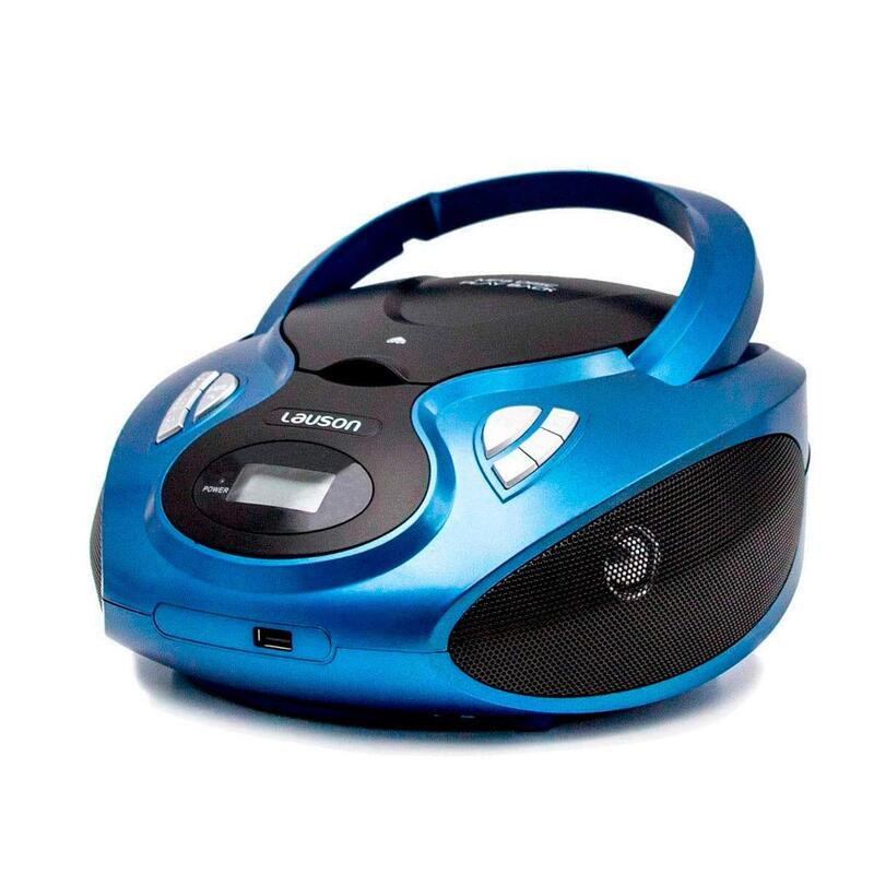 Lauson Cp736 Azul Reproductor Radio Cd Con Altavoces Incorporados