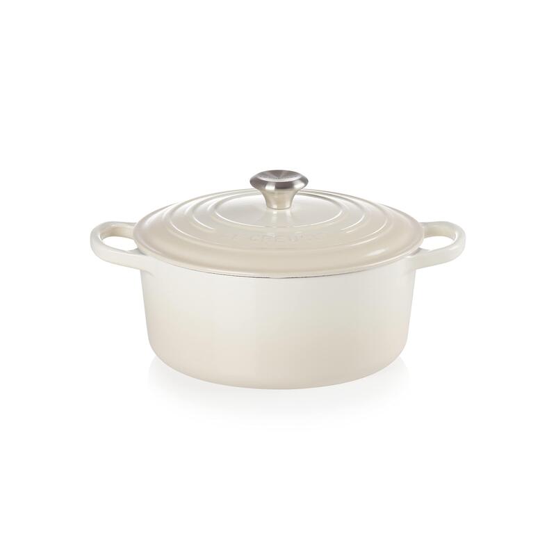 Le Creuset 21177227164430 Gusseisen Bräter, 22cm, Meringue