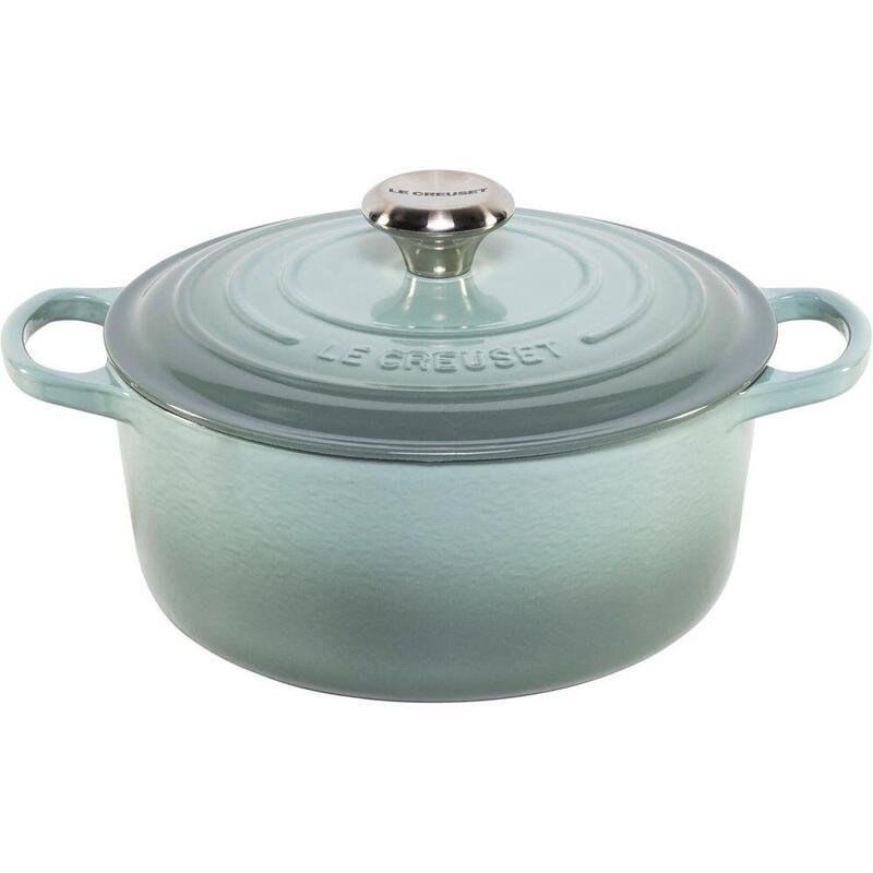 Le Creuset Signature Bräter Rund 24 Cm Sea Salt