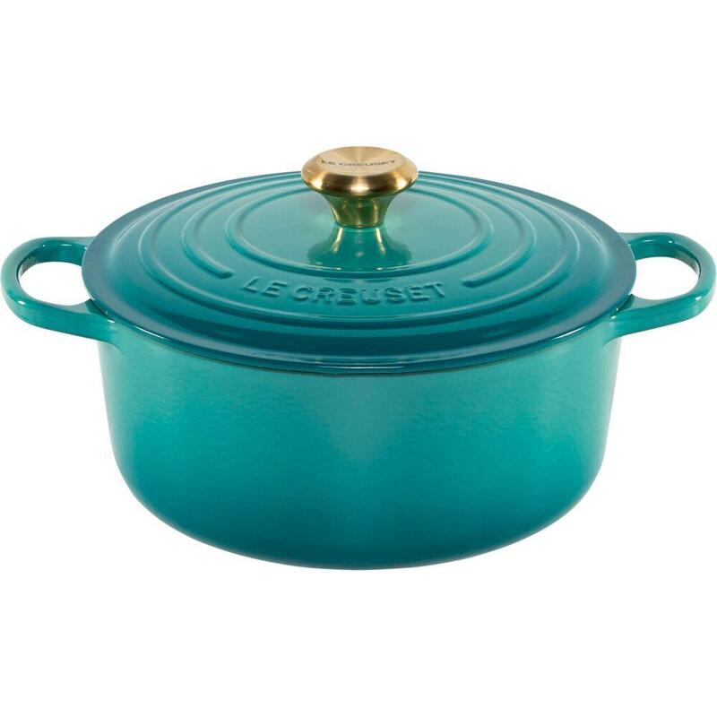 Le Creuset Signature Bräter Rund 26 Cm Bleu Riviera