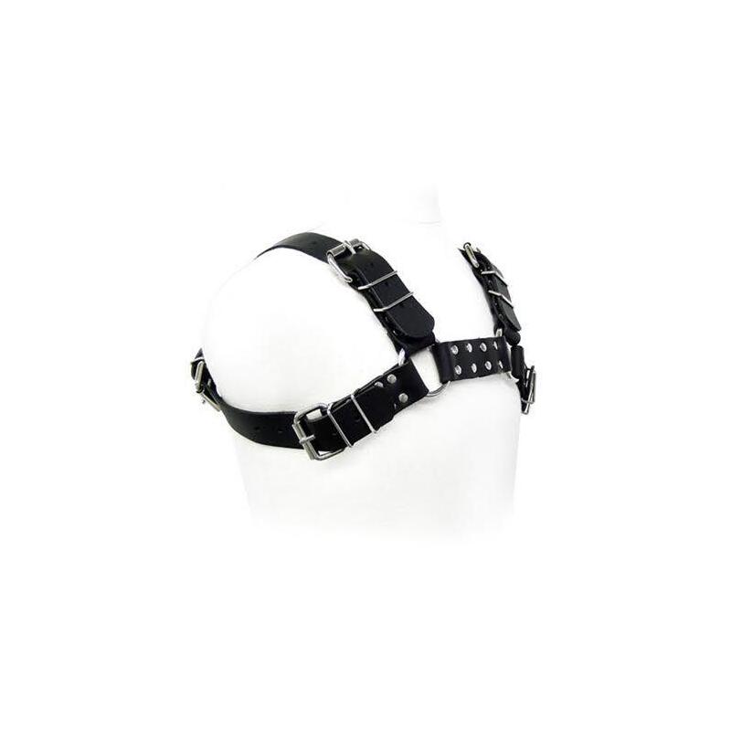 Leather Body - Black Bull Dog Harness