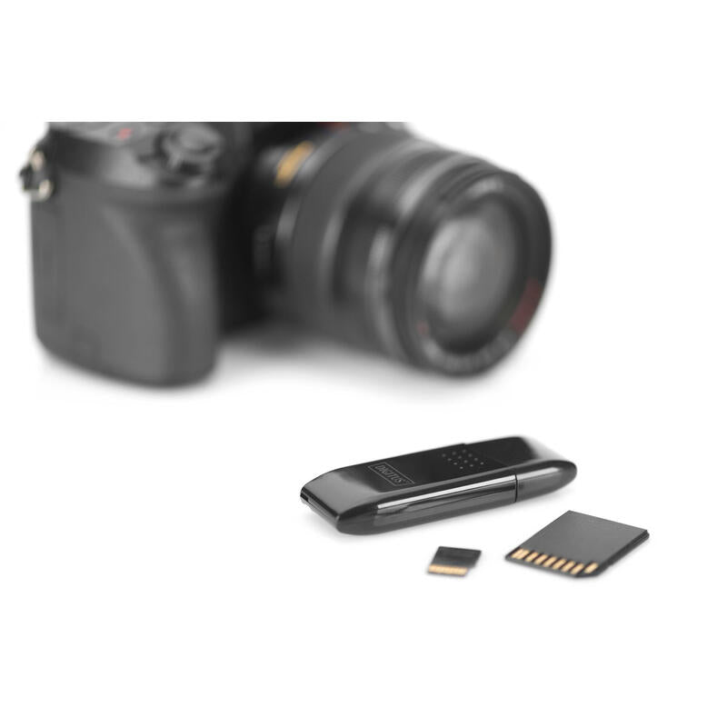 Lector De Tarjetas Externo Digitus Usb Mini Para Sd/Microsd