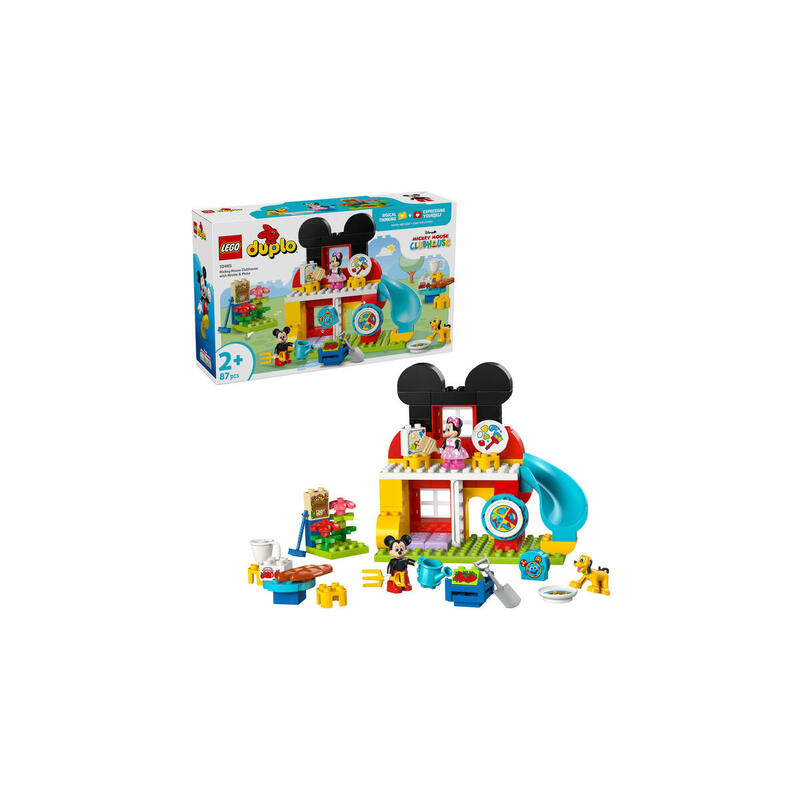 Lego 10465 Duplo La Casa Club De Mickey Mouse Con Minnie Y Plutón, Juguete De Construcción 10465