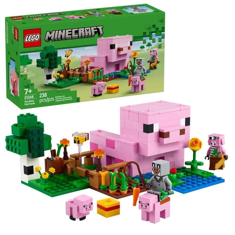 Lego 21268 Minecraft La Casa Del Cerdito, Juguete De Construcción   21268