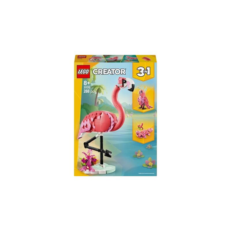 Lego 31170 Creator Juguete De Construcción Flamenco Rosa 3 En 1   31170