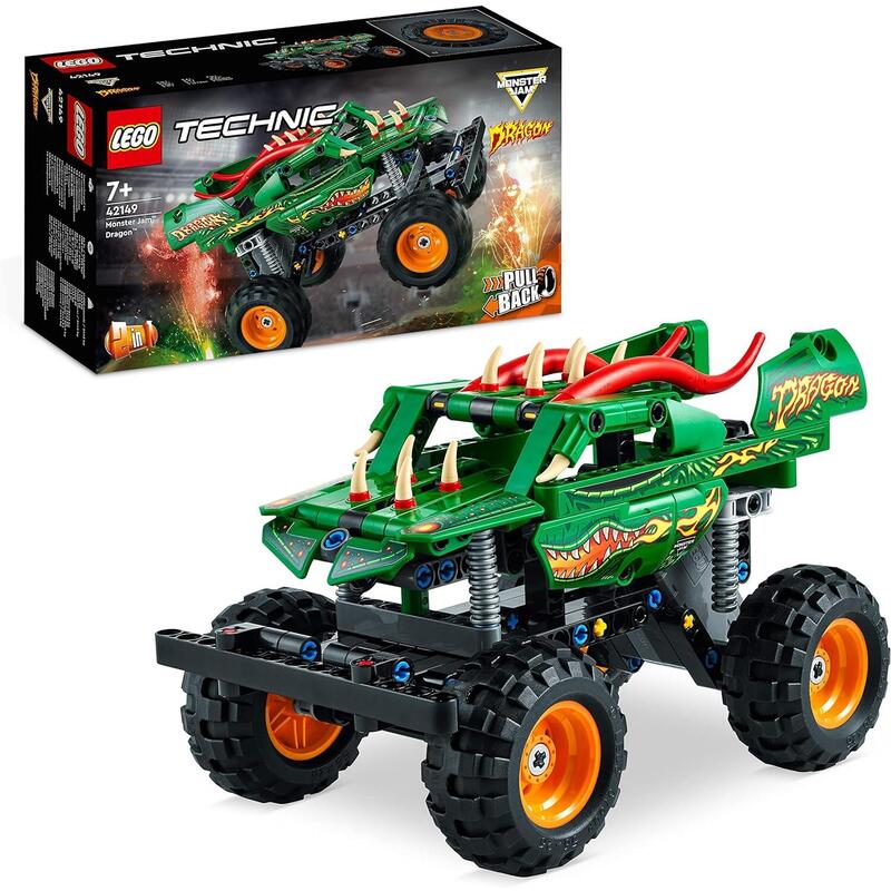Lego 42149 Technic Monster Jam Dragon, Konstruktionsspielzeug 42149
