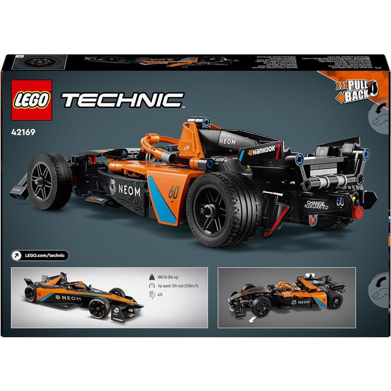 Lego 42169 Technic Neom Mclaren Formula E Race Car Maqueta De Coche De Carreras