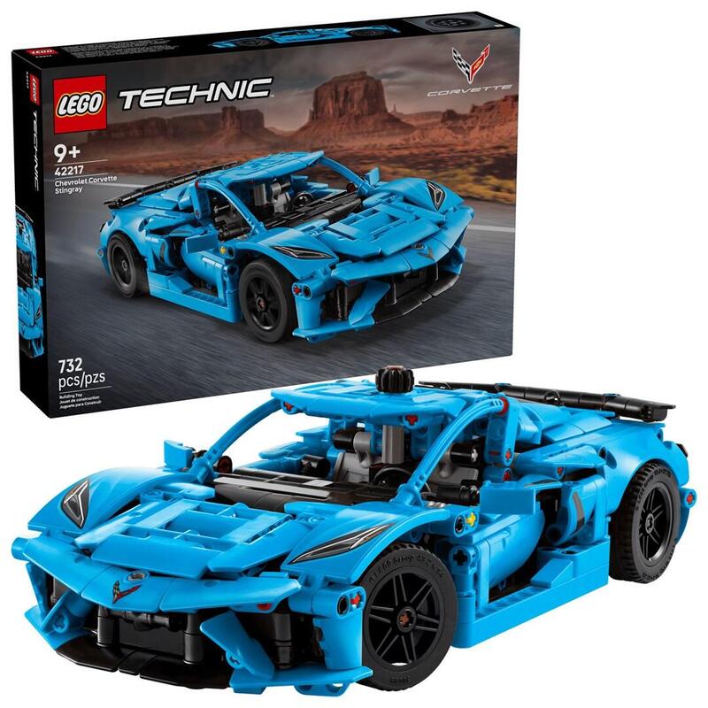 Lego 42217 Technic - Azul Chevrolet Corvette Stingray