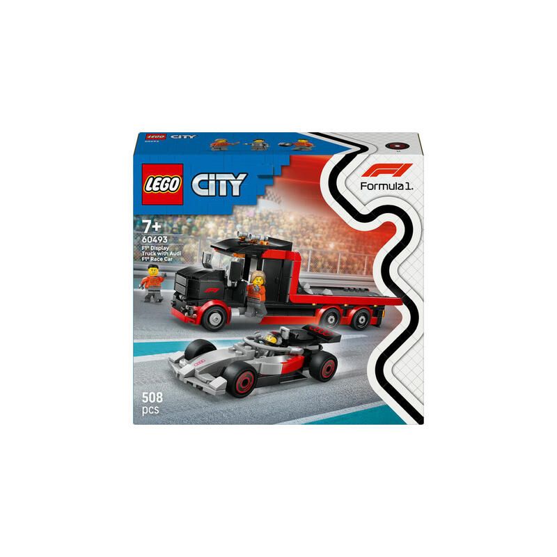 Lego 60493 City Camión F1 Con Coche De Carreras Audi F1