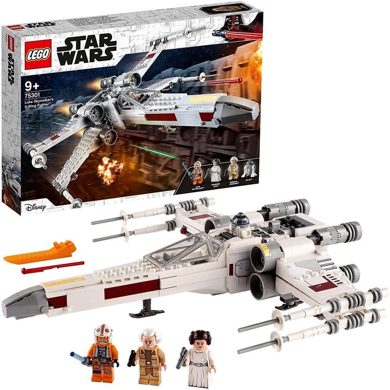 Lego 75301 Star Wars Caza Ala-X De Luke Skywalker, Con Figura De Princesa Leia Y R2-D2 Droide