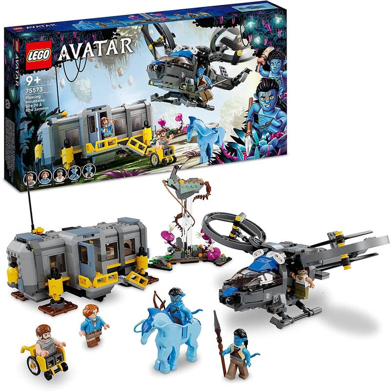 Lego 75573 Avatar Montañas Flotantes: Sector 26 Y Samson De La Rda, Helicóptero De Juguete Para Construir, Direhorse Animales Y 5 Mini Figuras, Idea De Regalo