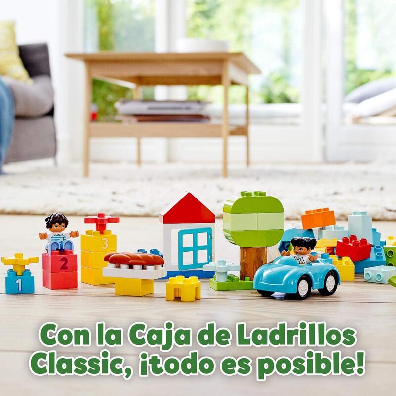 Lego Duplo Classic - Caja De Ladrillos, Juguete De Construcción Educativo, Incluye Bloques De Construcción De Colores Y Caja De Almacenaje (10913)