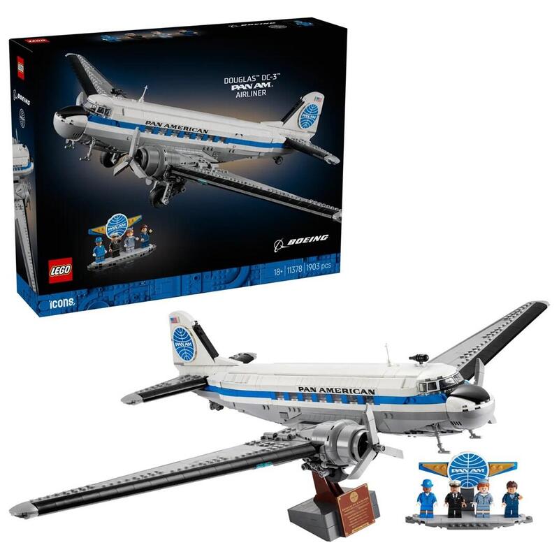 Lego Icons 11378 - Avión De Pasajeros Douglas Dc-3 Pan Am